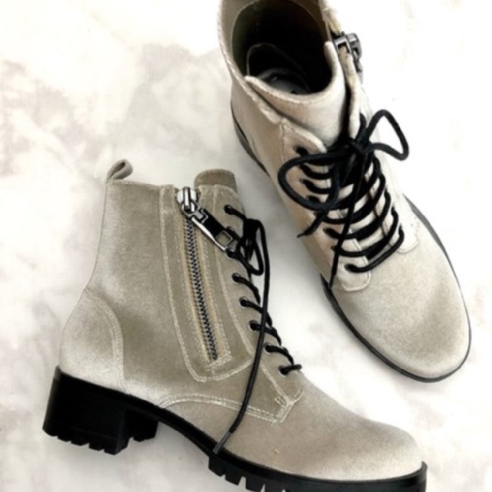 Dolce Vita Palmer Combat Boots Booties - Picture 4 of 8